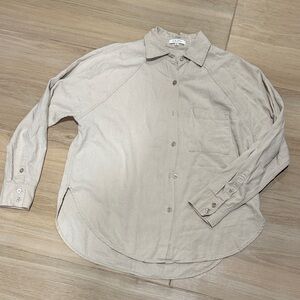 Z Supply Cream Women's Button Down Shirt